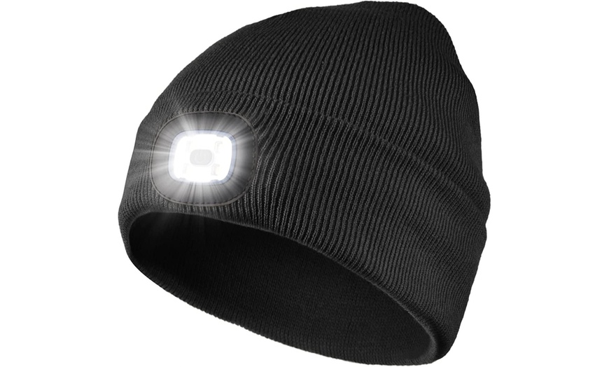 Image 4: Bonnet avec lumières LED intégrées