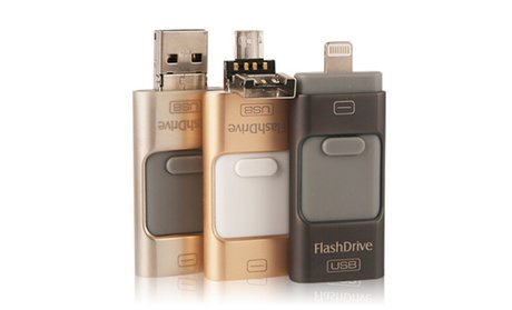 Trendz Ultimate 3-in-1 Flash Drive for iPhone, Android, and More