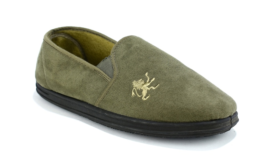 Image 10: Men's Fleece Lined Slippers