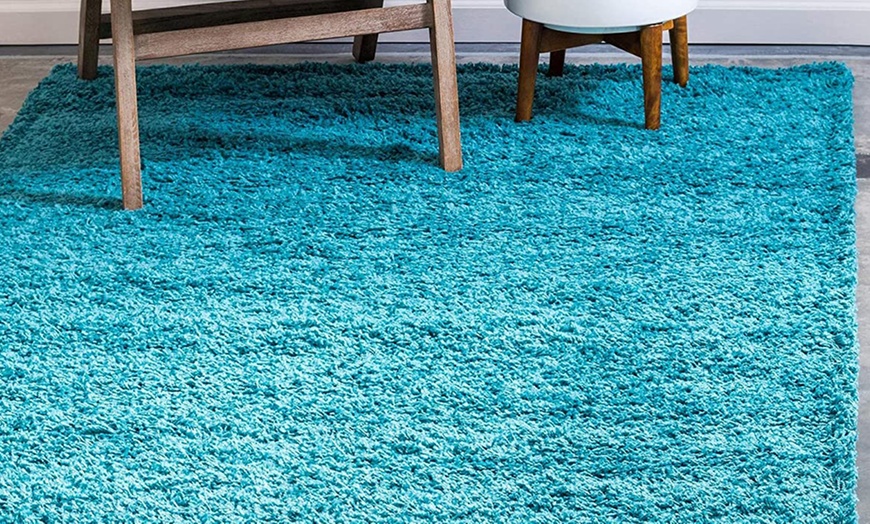 Image 14: Thick Pile Soft Shaggy Area Rug