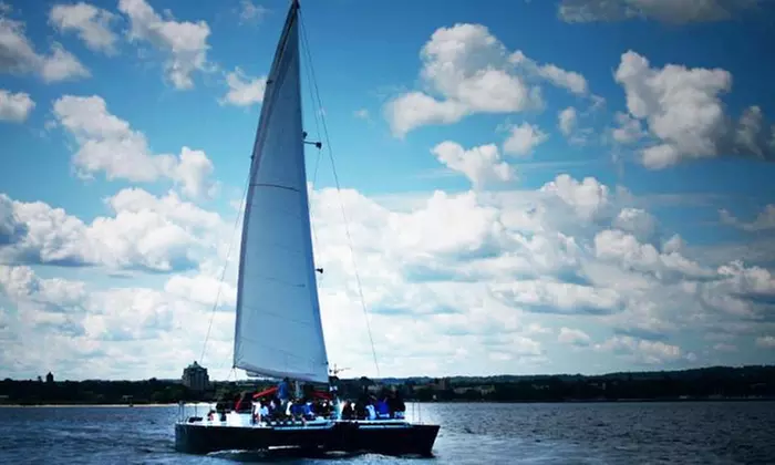 $43 for Mid-Day, Happy Hour, or Sunset Cruise for Two People from Nauti Cat Cruises ($80 Value) - Primary Image