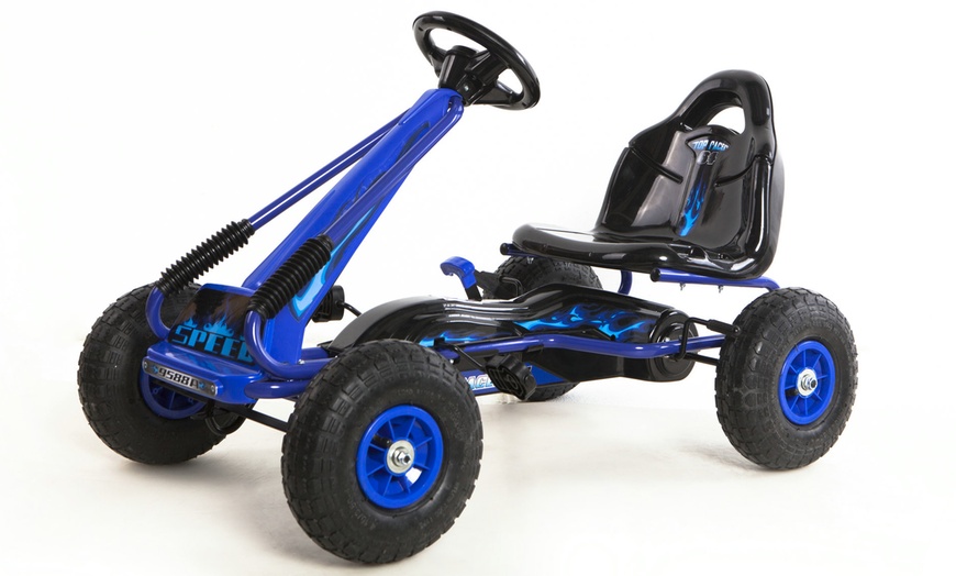 Image 19: Kids' Manual Go Kart with Lights