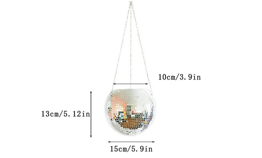 Image 6: Disco Ball Planter with Chain