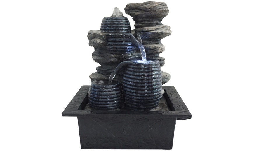 Cascading Water Feature LED Fountain | Groupon Goods