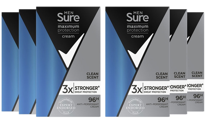 Image 7: Sure Men Maximum Protection Clean Scent Antiperspirant Deodorant Cream