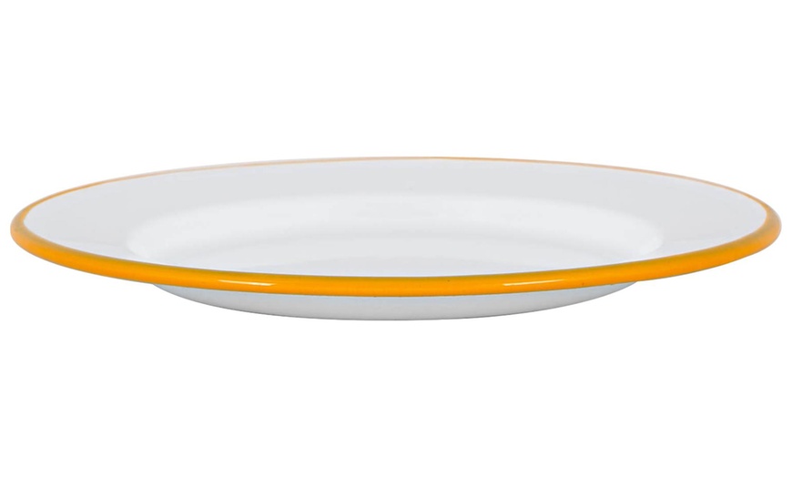 Image 19: Argon Tableware Enamel Dinner Plates