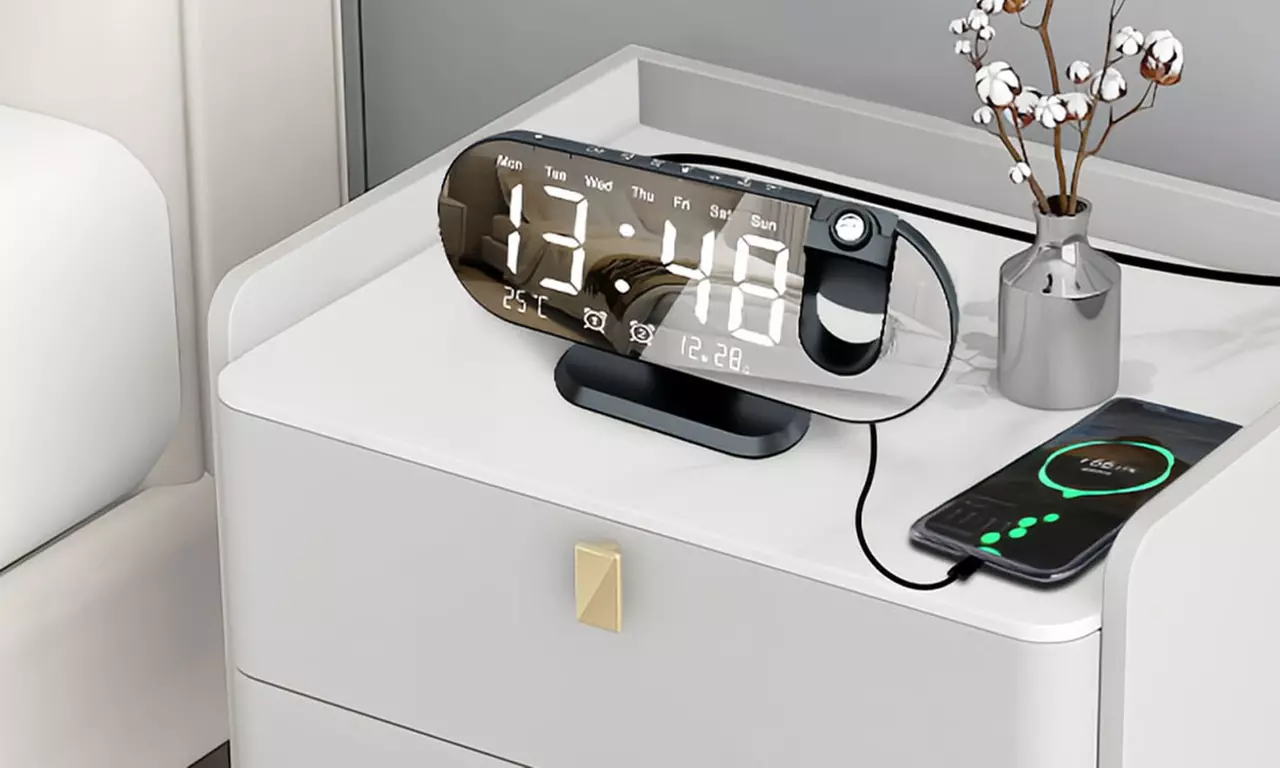 LED Digital Projection Alarm Clock