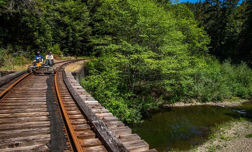 Image 4:  Scenic Redwood Train Ride for 1, 2, 4 with a Stop at Glen Blair Bar 