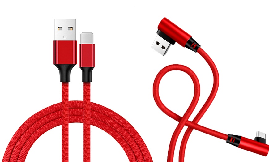 Image 1: USB Charge Cable for Type-C, Android or Apple Devices