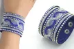 Bracelet en similicuir orné de cristaux Swarovski® - Second Medium