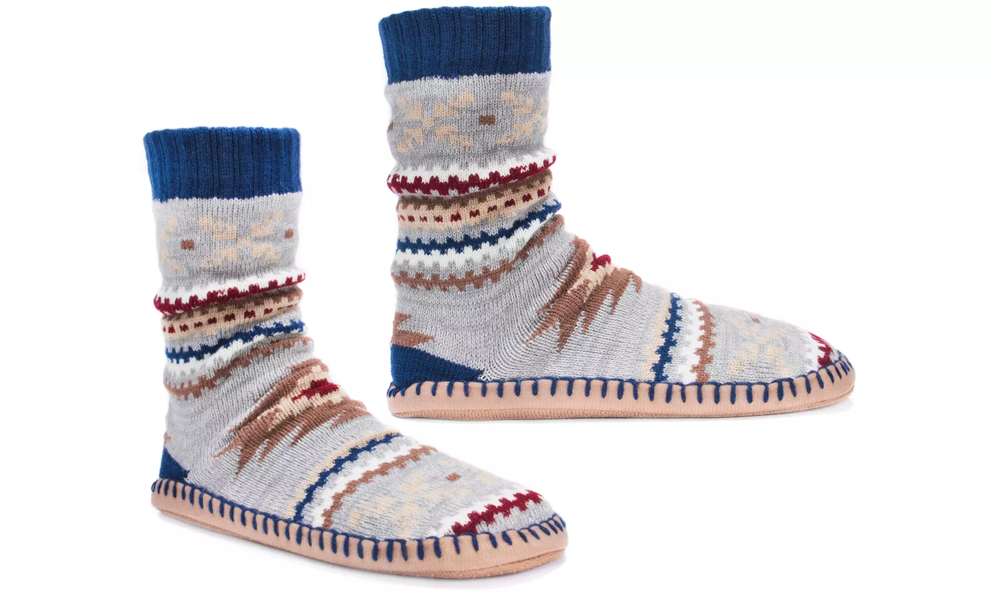 MUK LUKS Men's Slipper Socks (Size S/M) - Primary Image