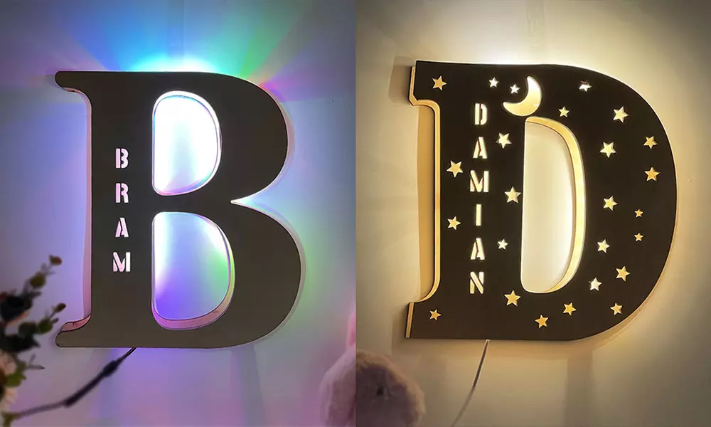 Personalisiertes Buchstaben-Licht