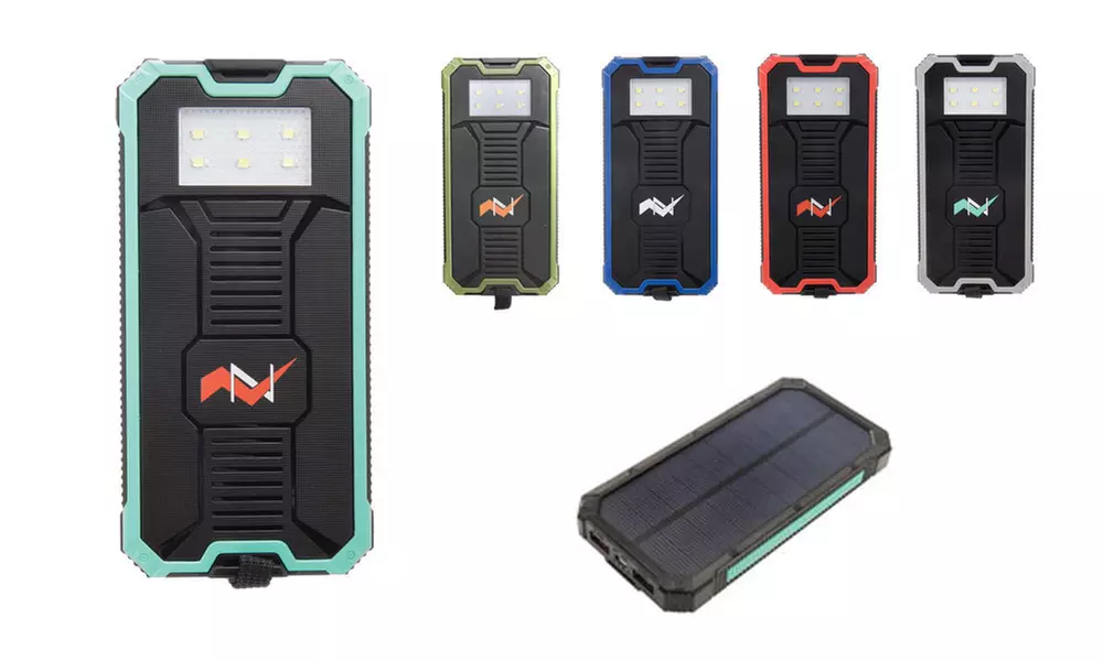 Ultra-Compact High-Speed 12,000 mAh Portable Solar Charger - Primary Image