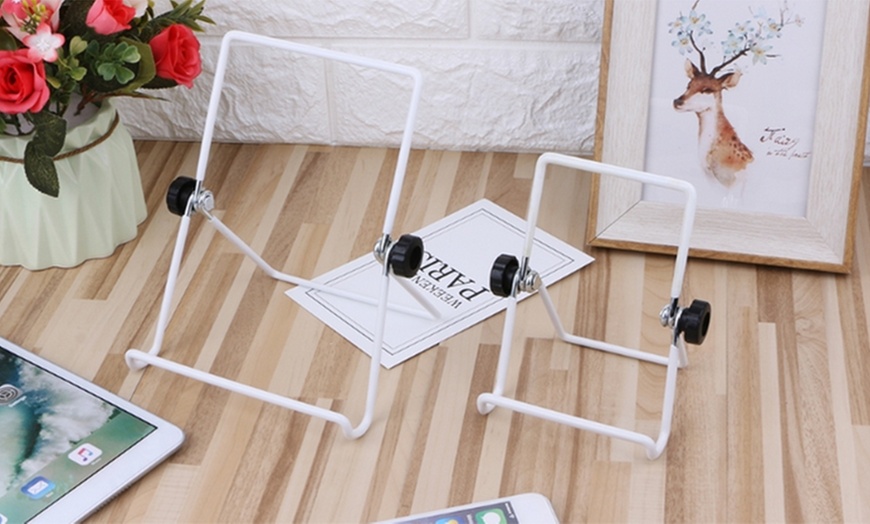 Image 14: Foldable Adjustable Tablet Holder