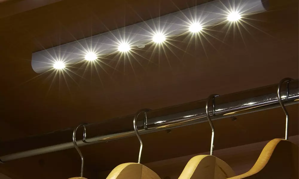 Motion Activated 6 LED Strip Light - Primary Image