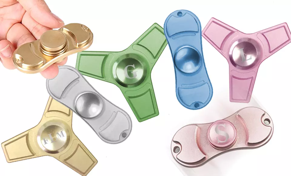 Personalized Premium Aluminum Fidget Spinner Anti-Stress Toys, Quantities 1-100 (Up to 78% Off) - Primary Image
