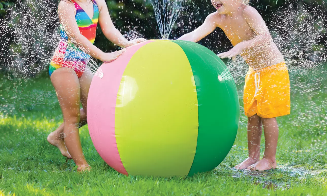 Inflatable Sprinkler Beach Ball - Primary Image