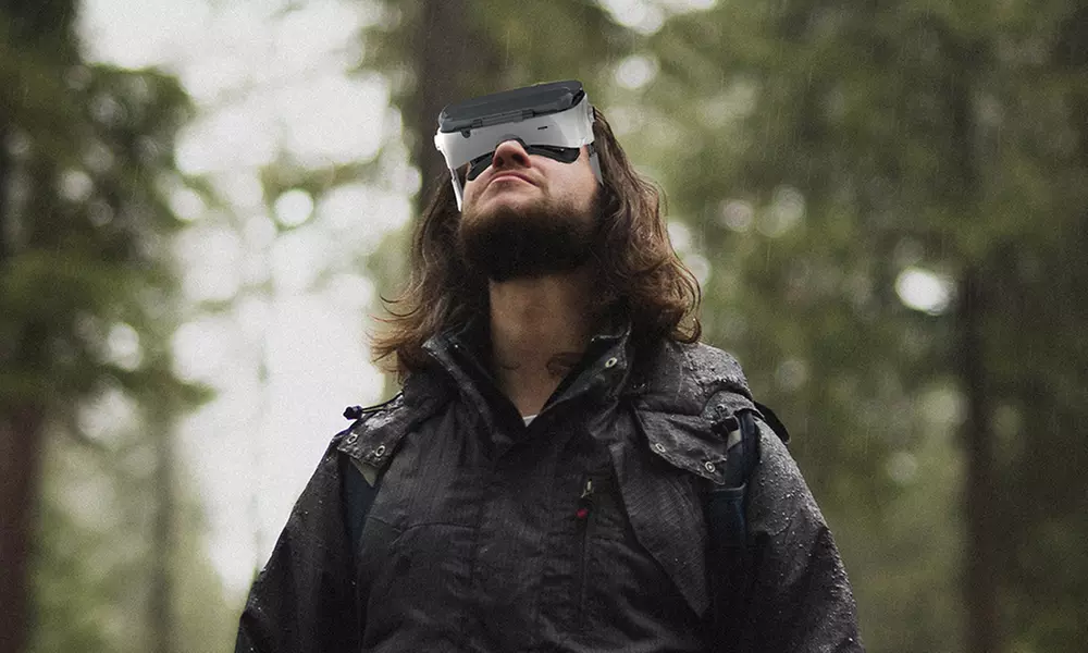 Virtual-Reality Headset with Built-In Headphones - Primary Image