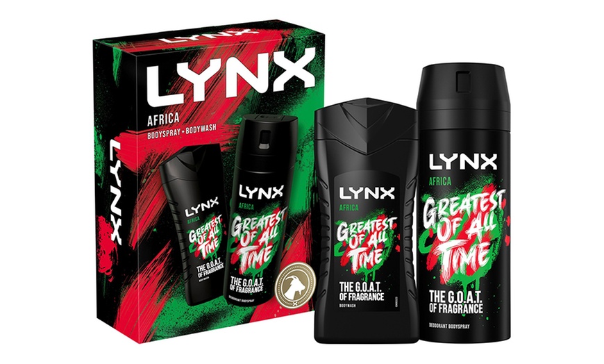 Image 1: Lynx Africa Greatest of All Time Body Wash and Body Spray Gift Set 