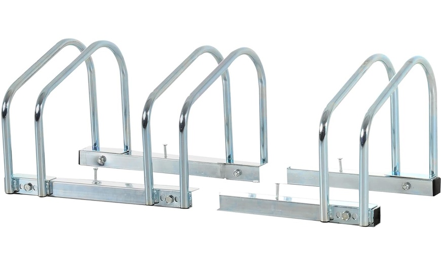 Image 14: HomCom Bike Parking Rack