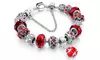Silver Plated Snake Chain Charm Bracelet
