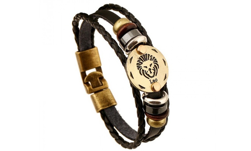 Image 8: Bracciale unisex con segno zodiacale