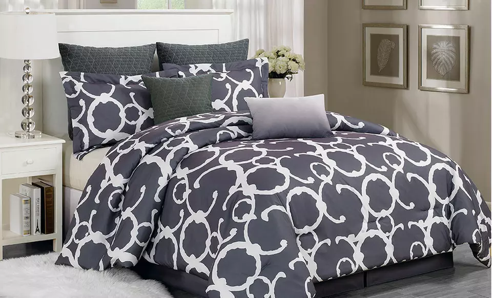 8-Piece Oversized and Overfilled Comforter Sets - Primary Image