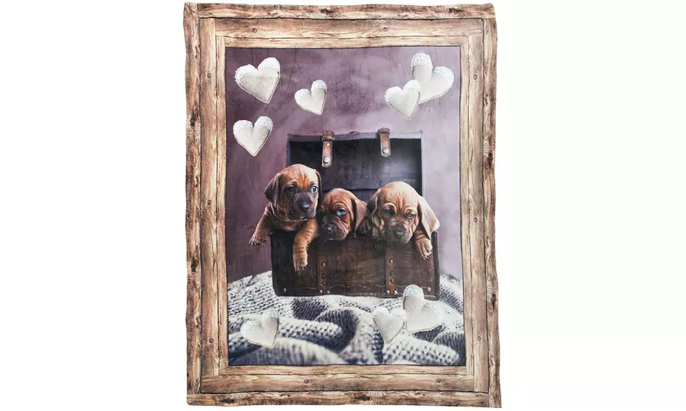 Plaid coperta invernale digitale agnellata