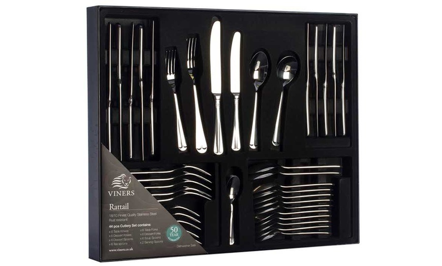 Image 5: Viners Rattail Cutlery Set