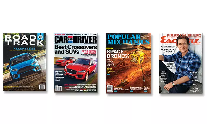 One-Year Subscription to "Car and Driver," "Esquire," "Popular Mechanics," or "Road & Track" (Up to 67% Off) - Primary Image