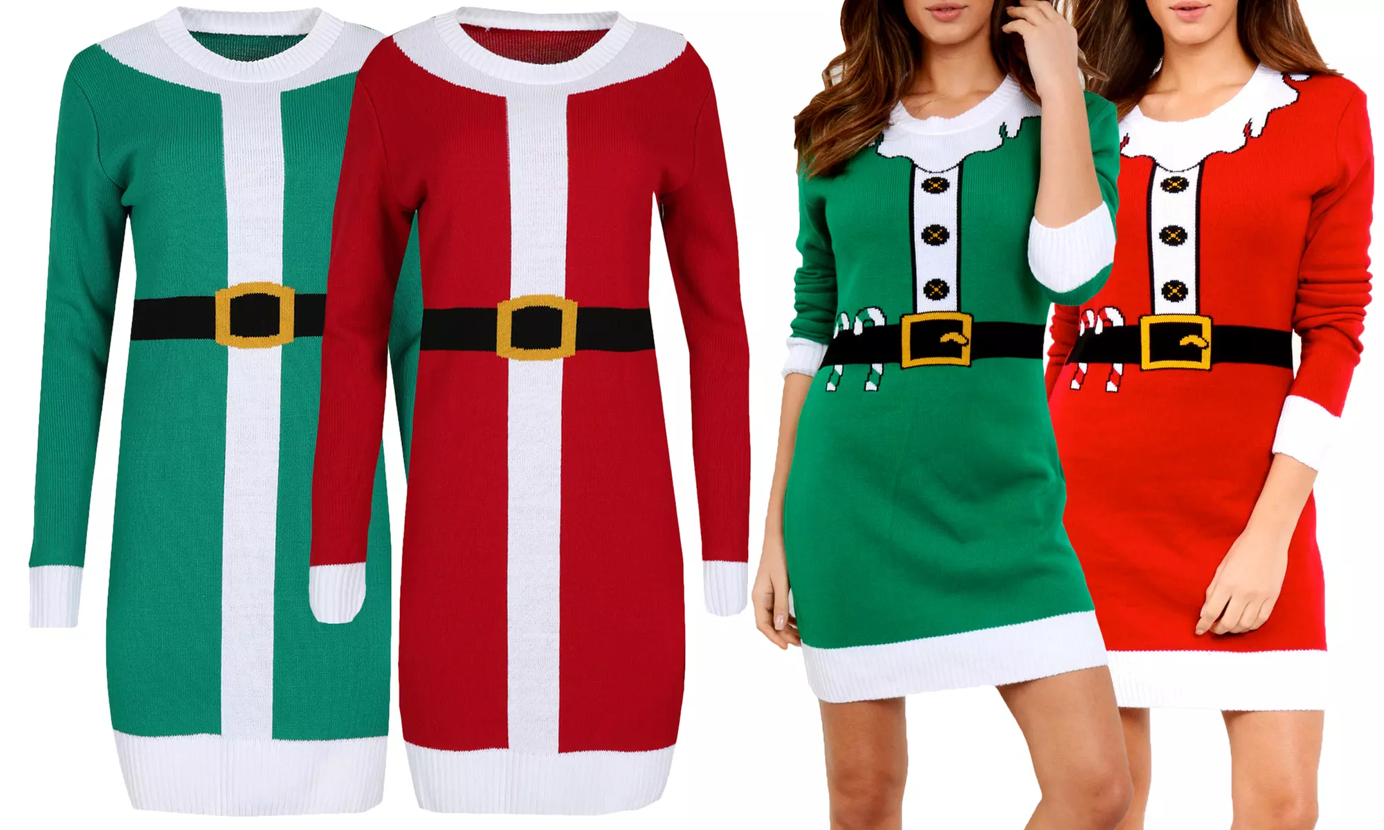 Robe-pull Elf ou Père-Noël - Primary Image