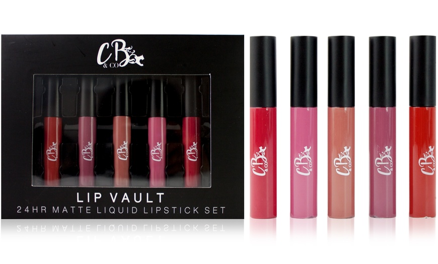 Image 1: 24-Hour Liquid Lipstick Set