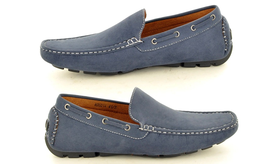 Image 15: Men's Faux Suede Casual Loafers