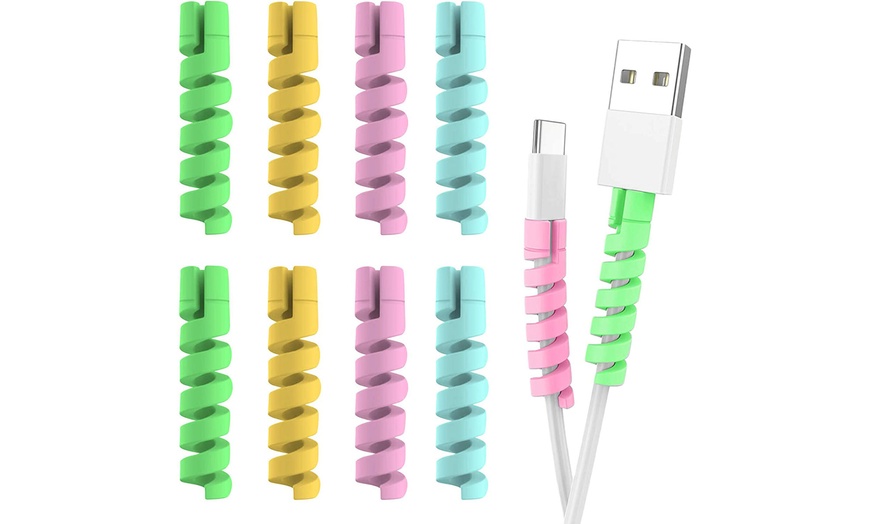 Image 1: Up to 12 Universal USB Cable Protectors