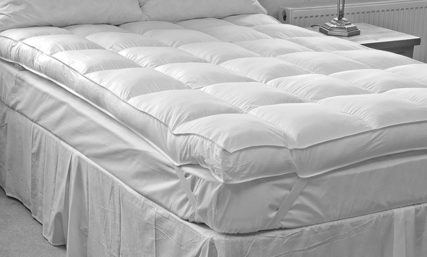 Image 1: 10cm Thick Mattress Topper 