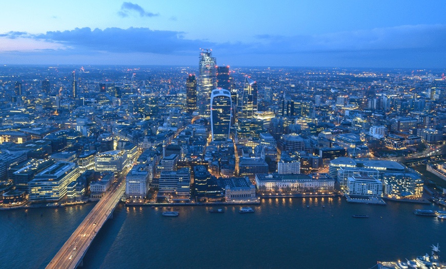 Image 11: The View from The Shard | Entry tickets with a glass of prosecco