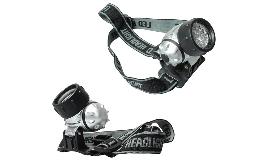 Image 2: 19 LED Light 3-Mode Headlamp