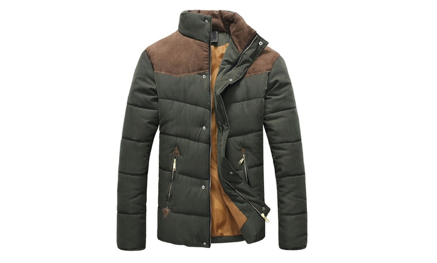 Image 3: Men's Shoulder Padded Jacket