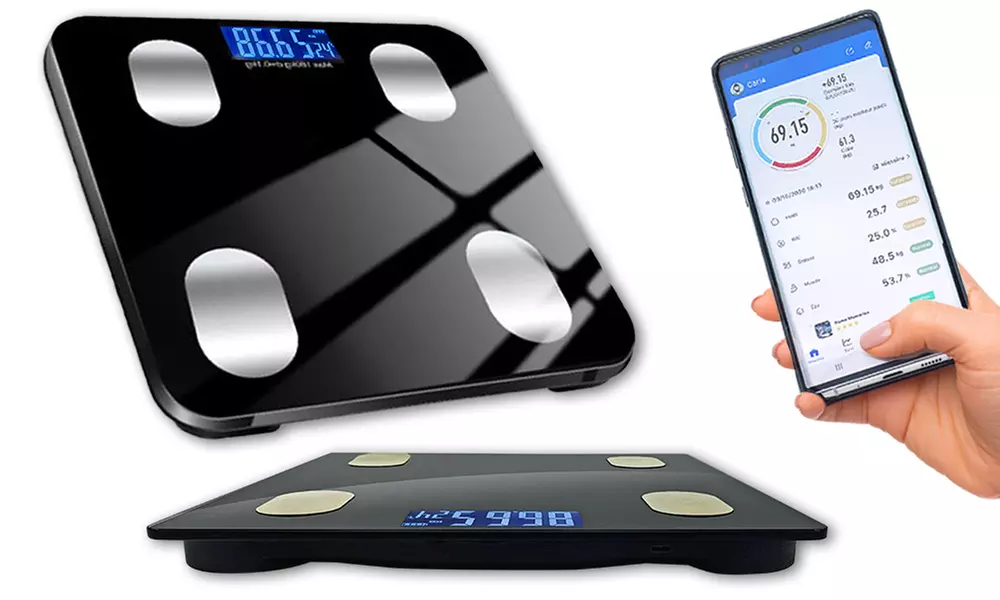 1x oder 2x Körperanalyse-Waage mit Bluetooth und großem LCD-Display - Second Medium