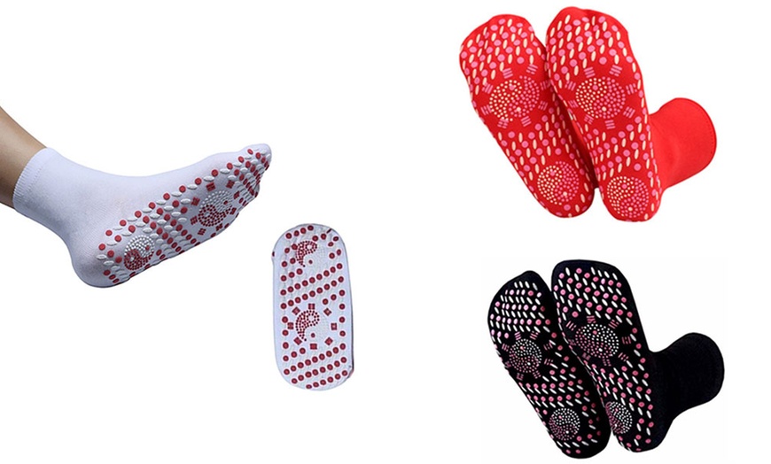 Image 2: Up to Six Pairs of Self-Heating Massage Socks