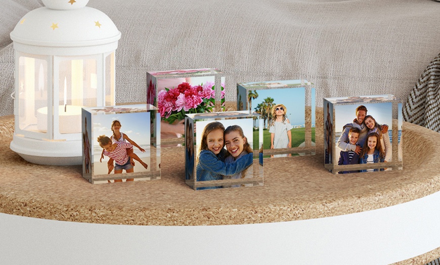 Image 3: Personalised Mini Acrylic Photo Block from Photo Gifts