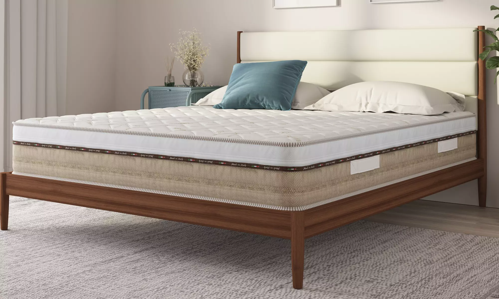 Materasso in Memory e molle indipendenti Bamboo 25cm