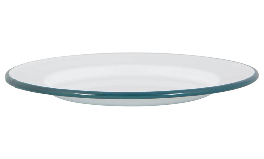 Image 11: Argon Tableware Enamel Dinner Plates