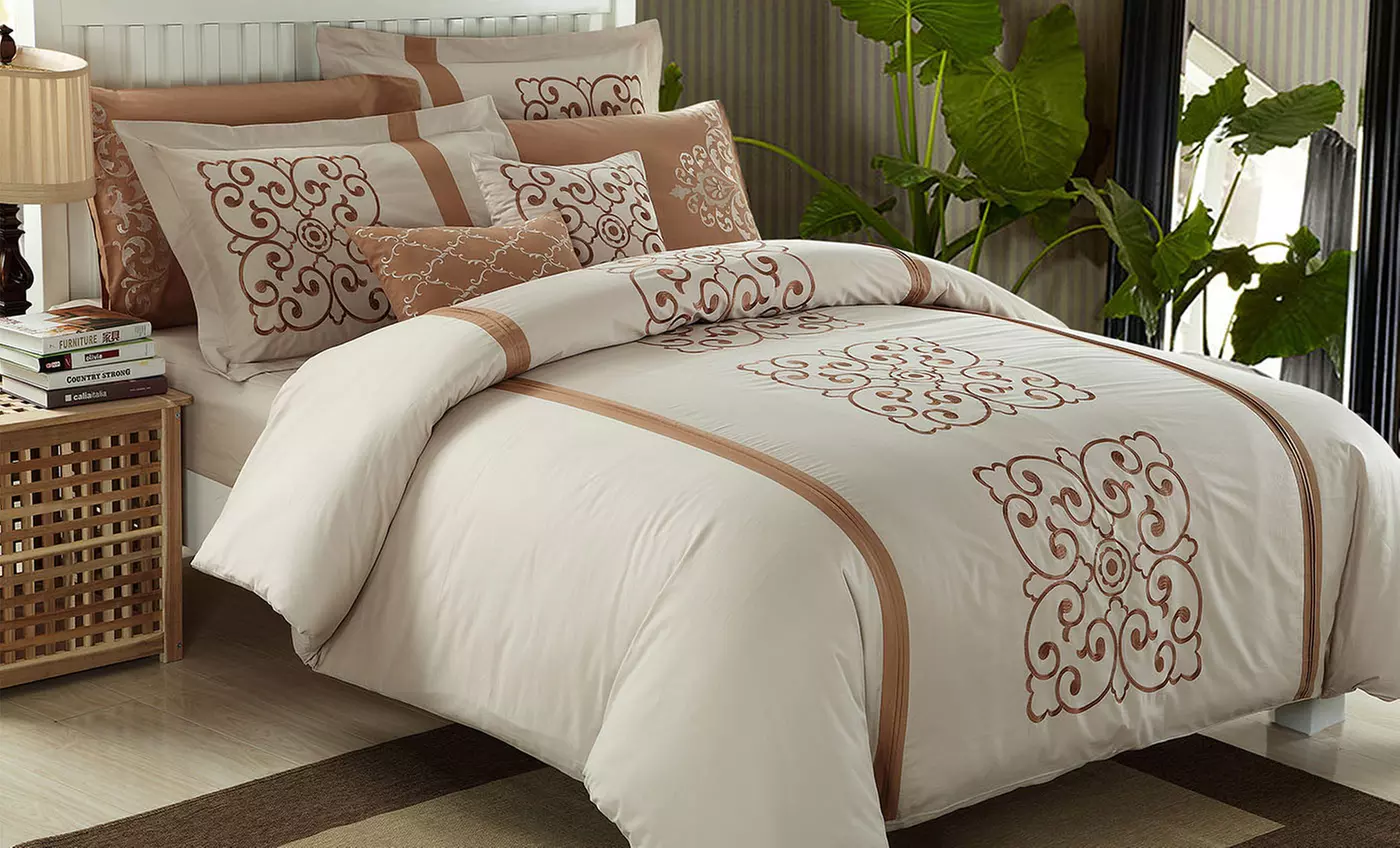 Home Accent 5-Piece or 7-Piece Egyptian Cotton Bedding Set from $99.99–$139.99 - Second Medium