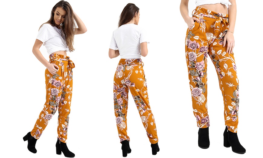 Image 6: Women's Floral Trousers