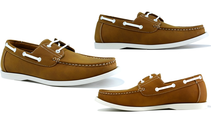 Image 18: Men's Slip-On Boat Shoes