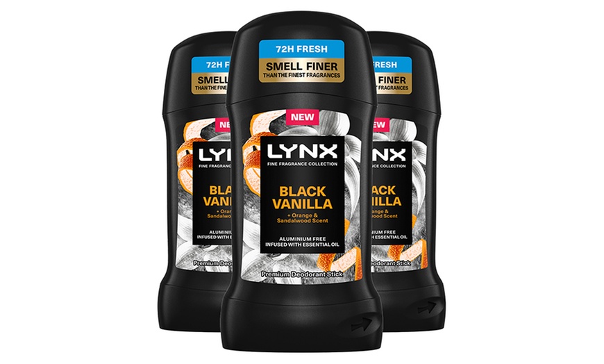 Image 10: Lynx 50ml Deodorant Stick Black Vanilla, Blue Lavender & Cherry Spritz