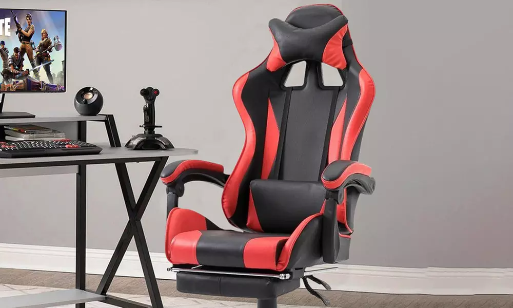 Sedia ufficio Gaming Azrace con poggiapiedi