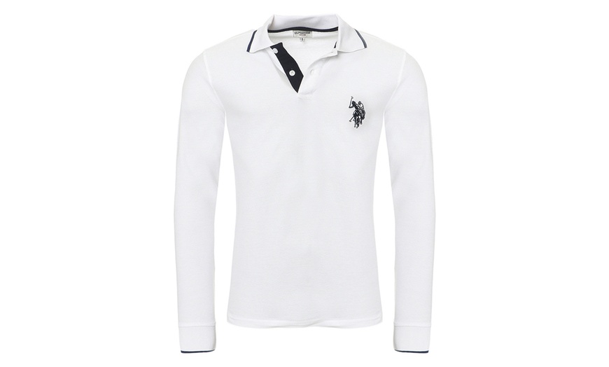 Image 3: U.S. Polo Assn ​langärmliges Poloshirt für Herre