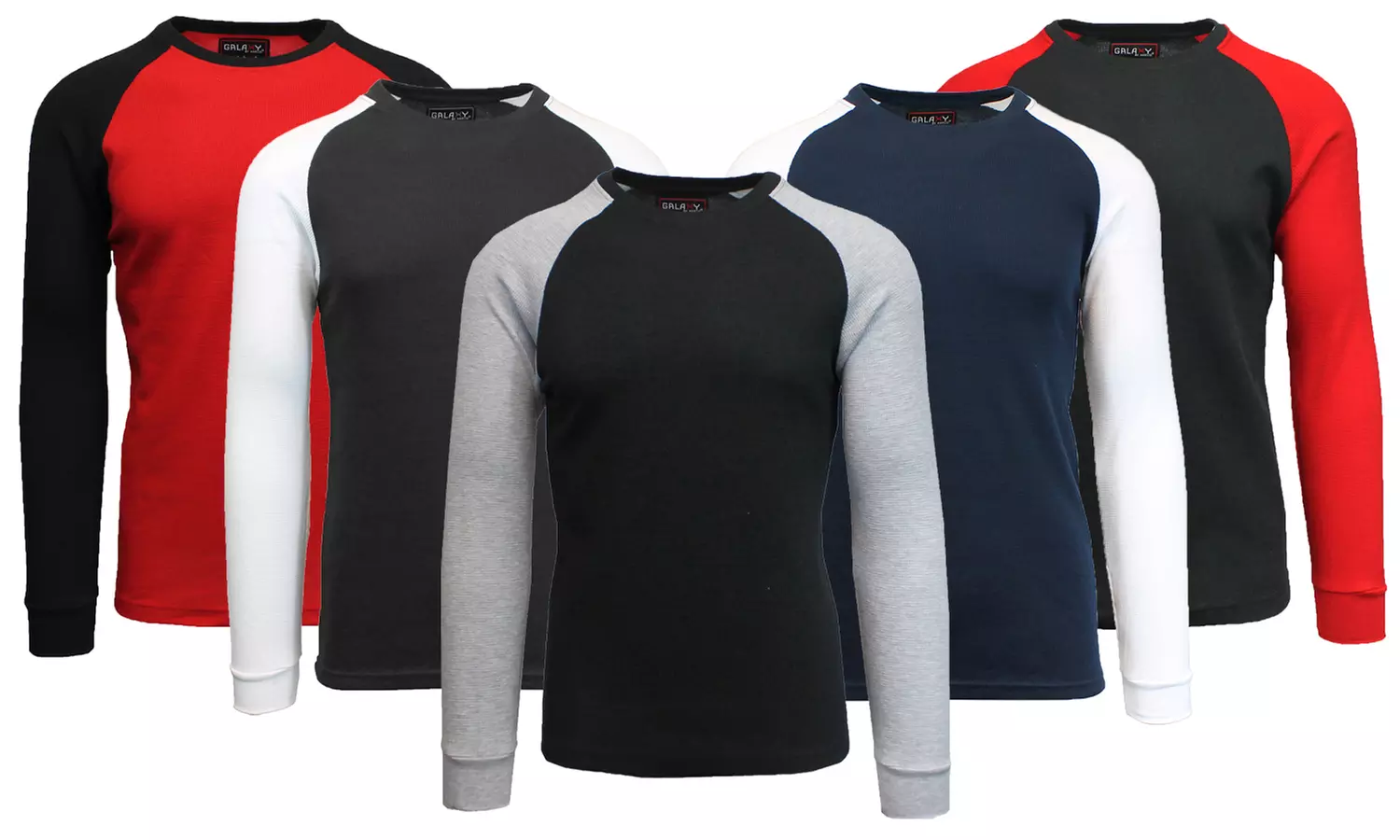 Galaxy by Harvic Men's Raglan Thermal Shirt - Primary Image
